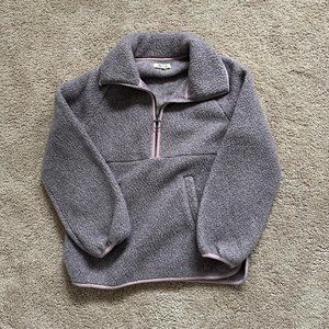 Madewell Recycled Polartec Fleece Pullover Jacket
